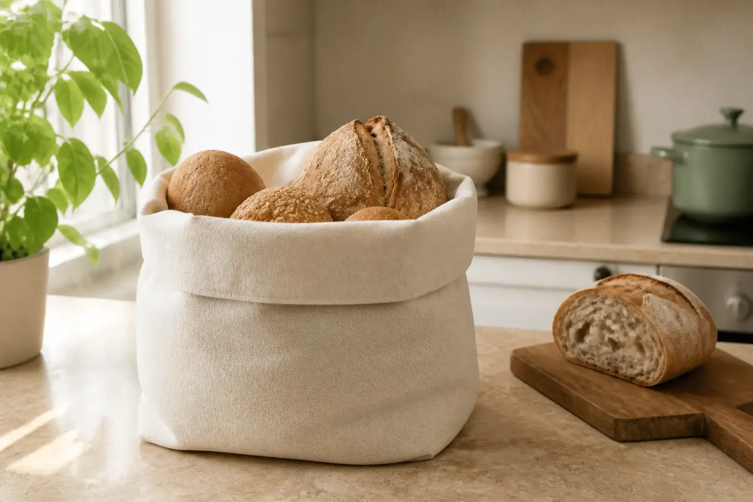 Bol de cocina genérico con ingredientes frescos listos para mezclar